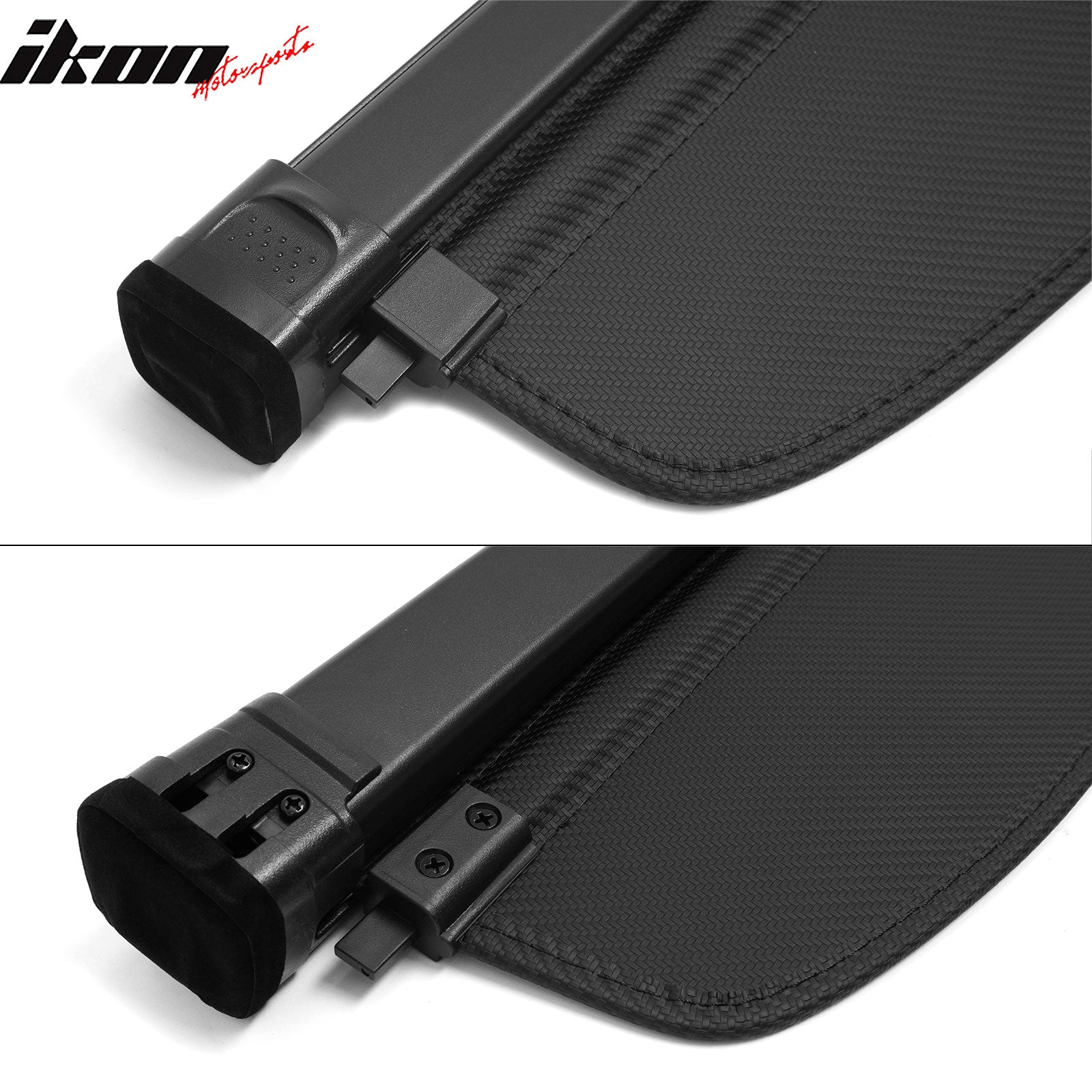 Fits 22-25 INFINITI QX55 Retractable Rear Trunk Cargo Cover Carbon Fiber Texture