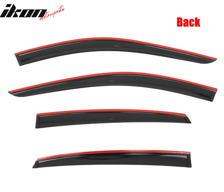 2022 - 2025 Infiniti QX55 Low Profile Style Tape on Window Visors GuardsIkon Motorsports