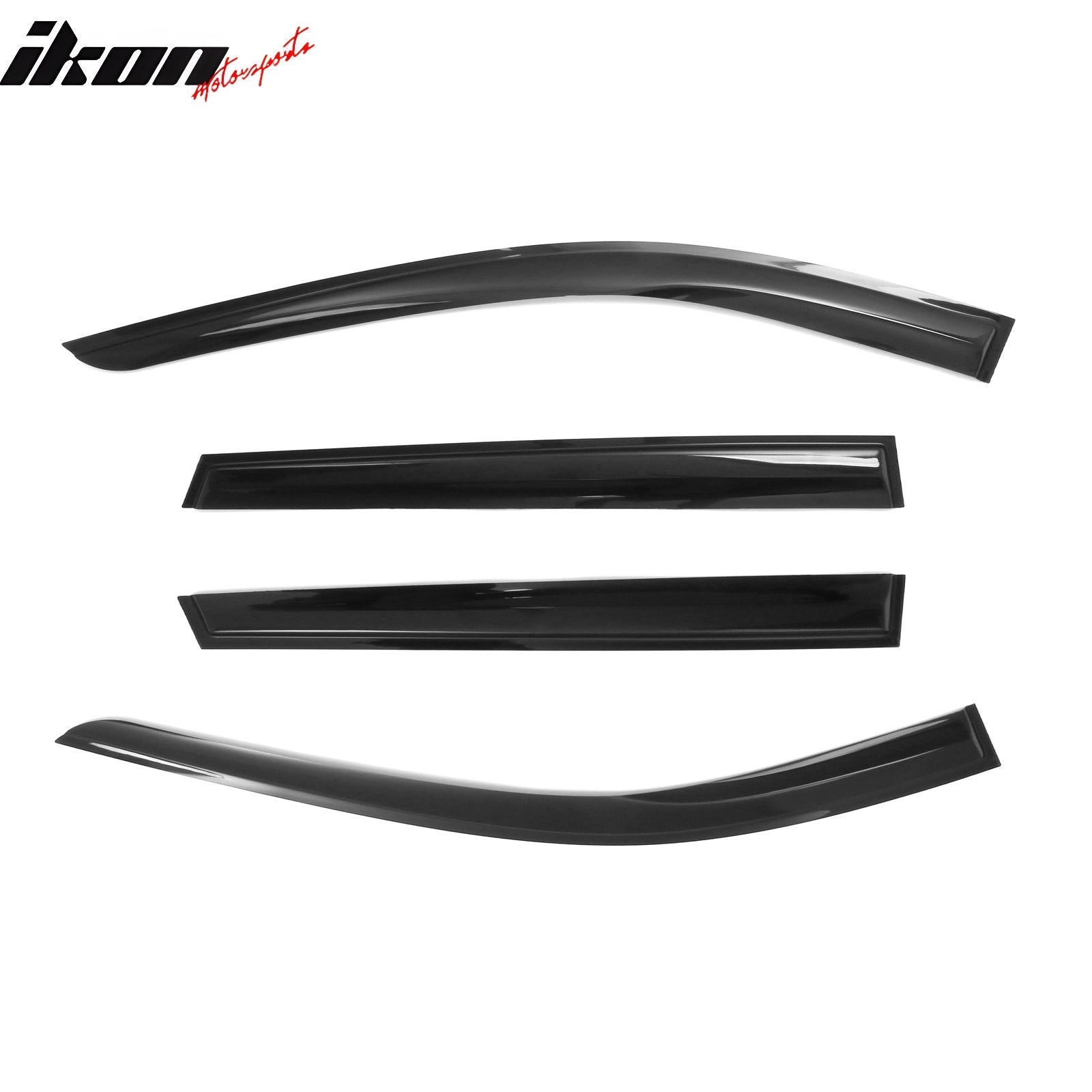 Fits 22-26 Infiniti QX60 Smoke Acrylic Mugen Style Window Visors Deflector 4PCS