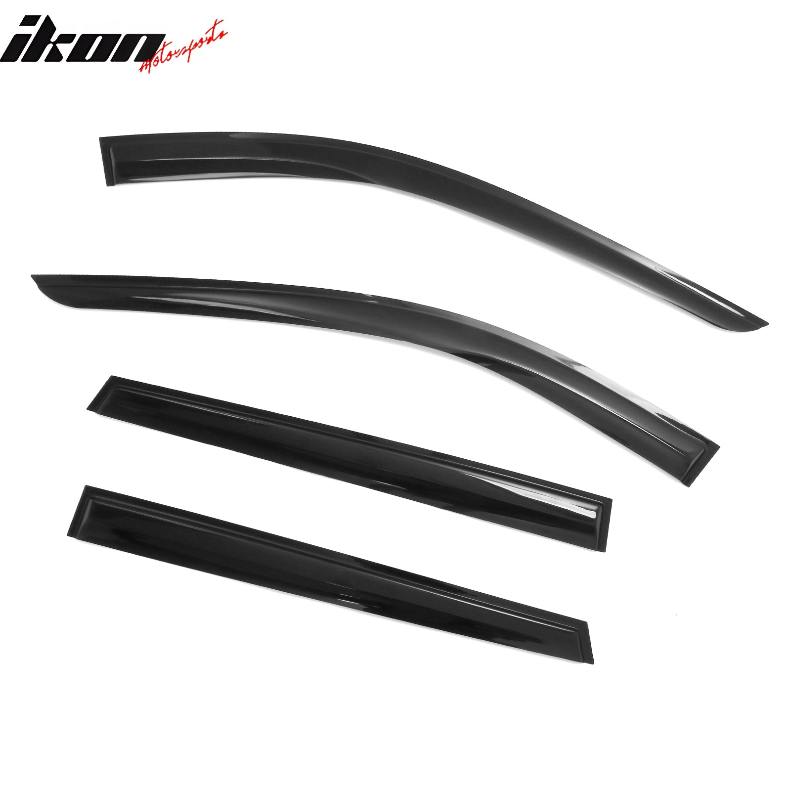 Fits 22-26 Infiniti QX60 Smoke Acrylic Mugen Style Window Visors Deflector 4PCS