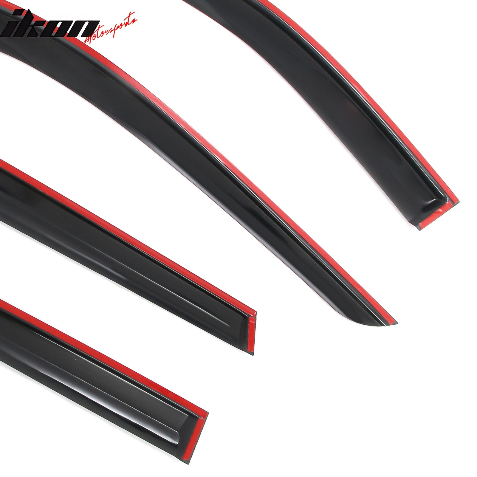 Fits 22-26 Infiniti QX60 Smoke Acrylic Mugen Style Window Visors