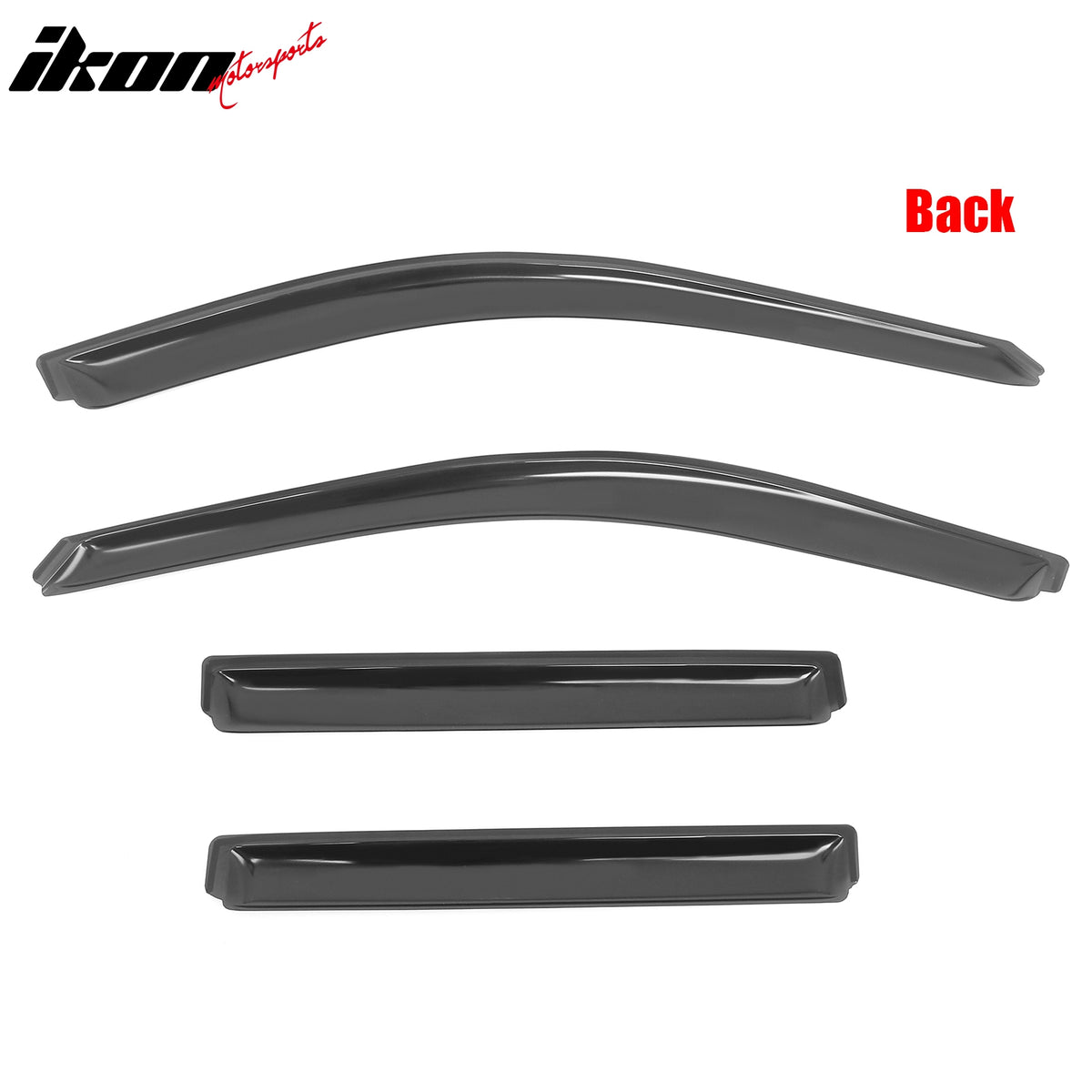 Fits 22-25 Jeep Grand Cherokee Window Visors Side Door In Channel Deflector Vent