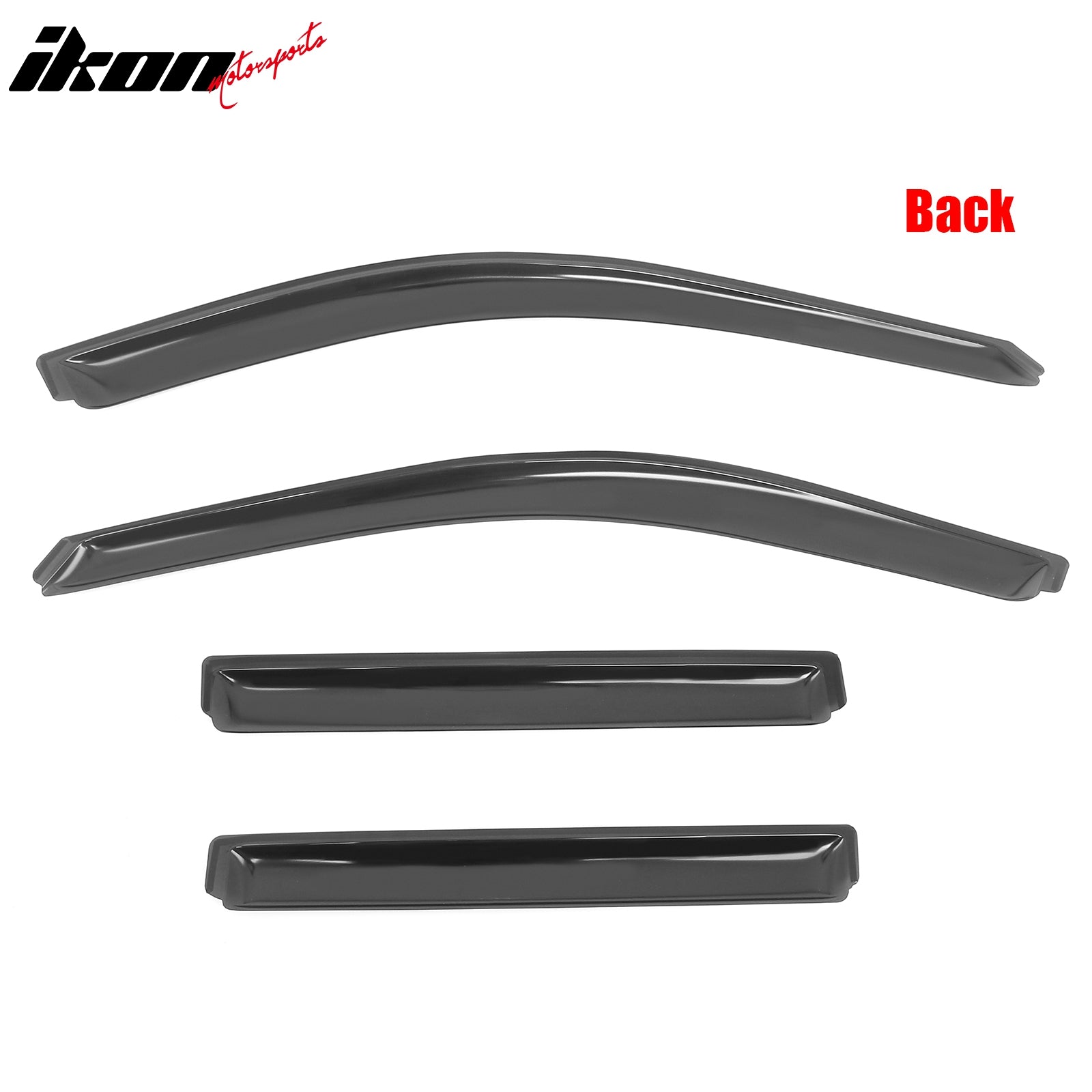 Fits 22-25 Jeep Grand Cherokee Window Visors Side Door In Channel Deflector Vent