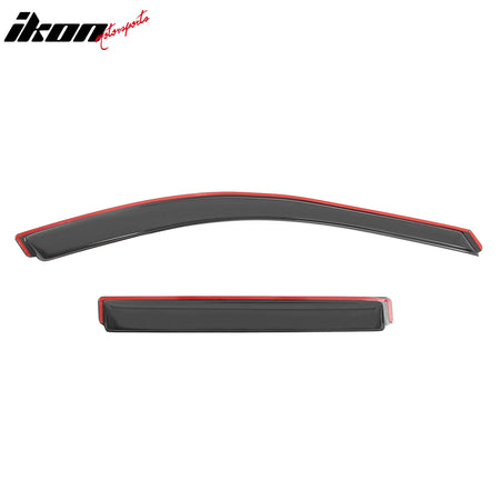 Fits 22-25 Jeep Grand Cherokee Window Visors Side Door In Channel Deflector Vent