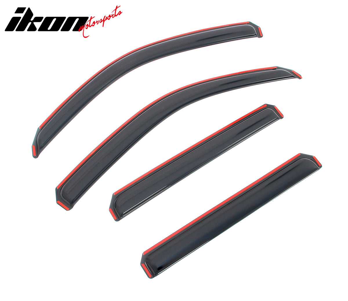 Fits 22-26 Nissan Frontier Crew Cab Window Visor In-Channel Deflector Rain Guard