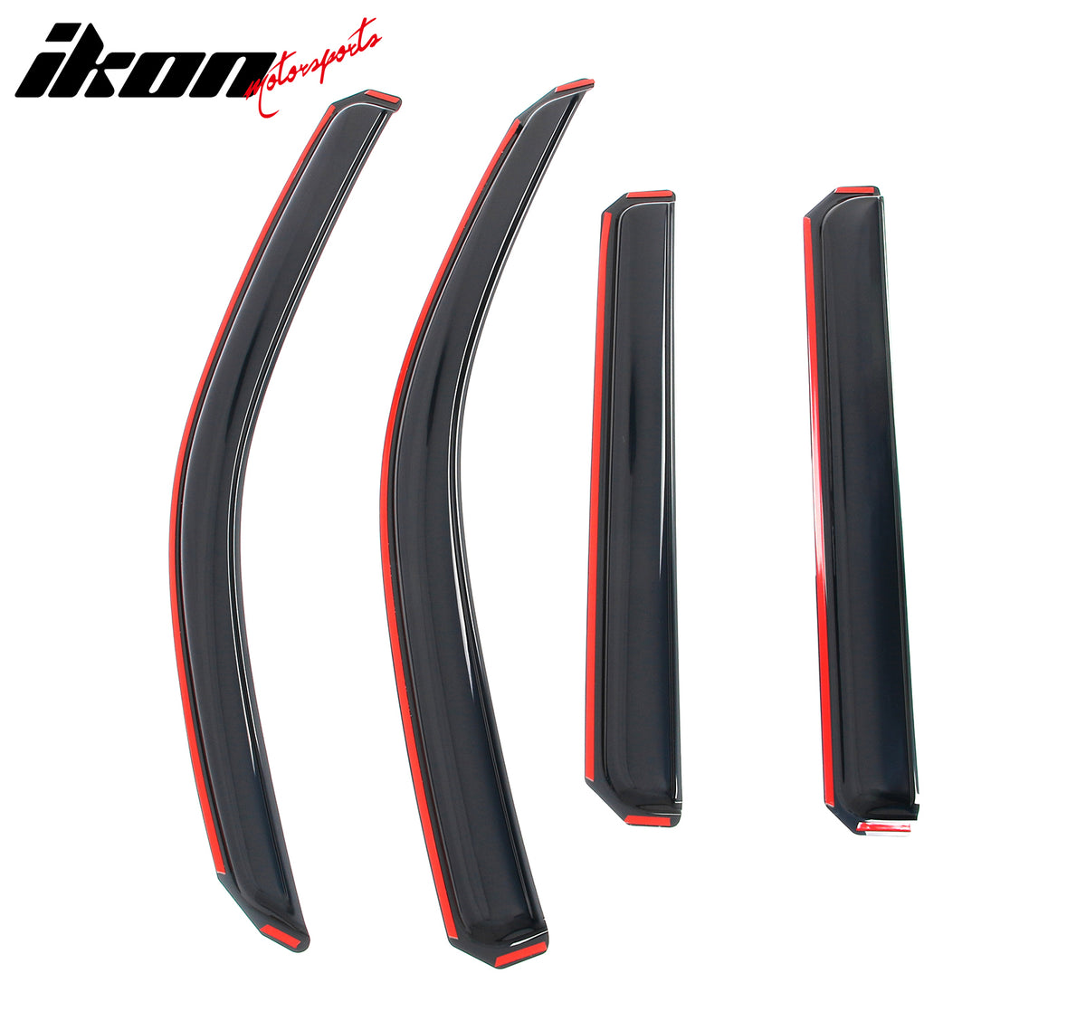 Fits 22-26 Nissan Frontier Crew Cab Window Visor In-Channel Deflector Rain Guard