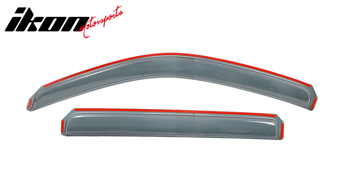 Fits 22-26 Nissan Frontier Crew Cab Window Visor In-Channel Deflector Rain Guard