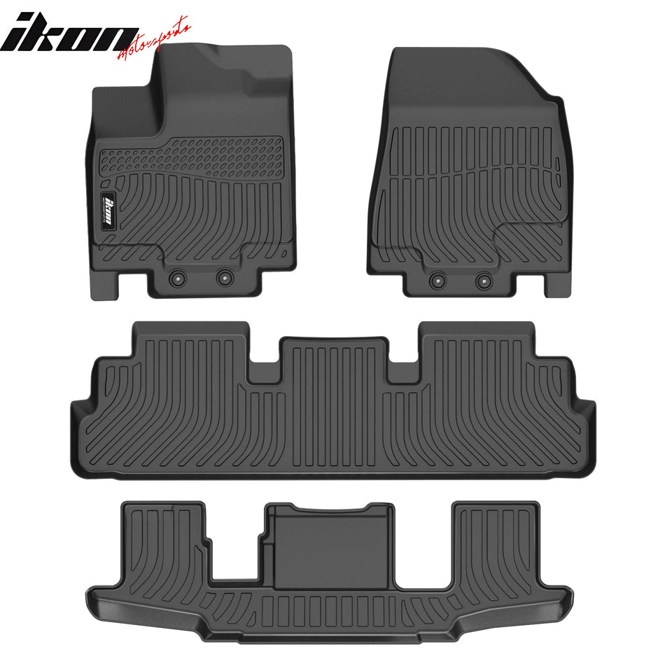 2022 - 2025 Nissan Pathfinder Infiniti QX60 3D Molded Floor Mats TPEIkon Motorsports