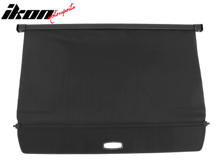 Fits 22-25 Rivian R1S Retractable Rear Trunk Cargo Luggage Cover Canvas Black