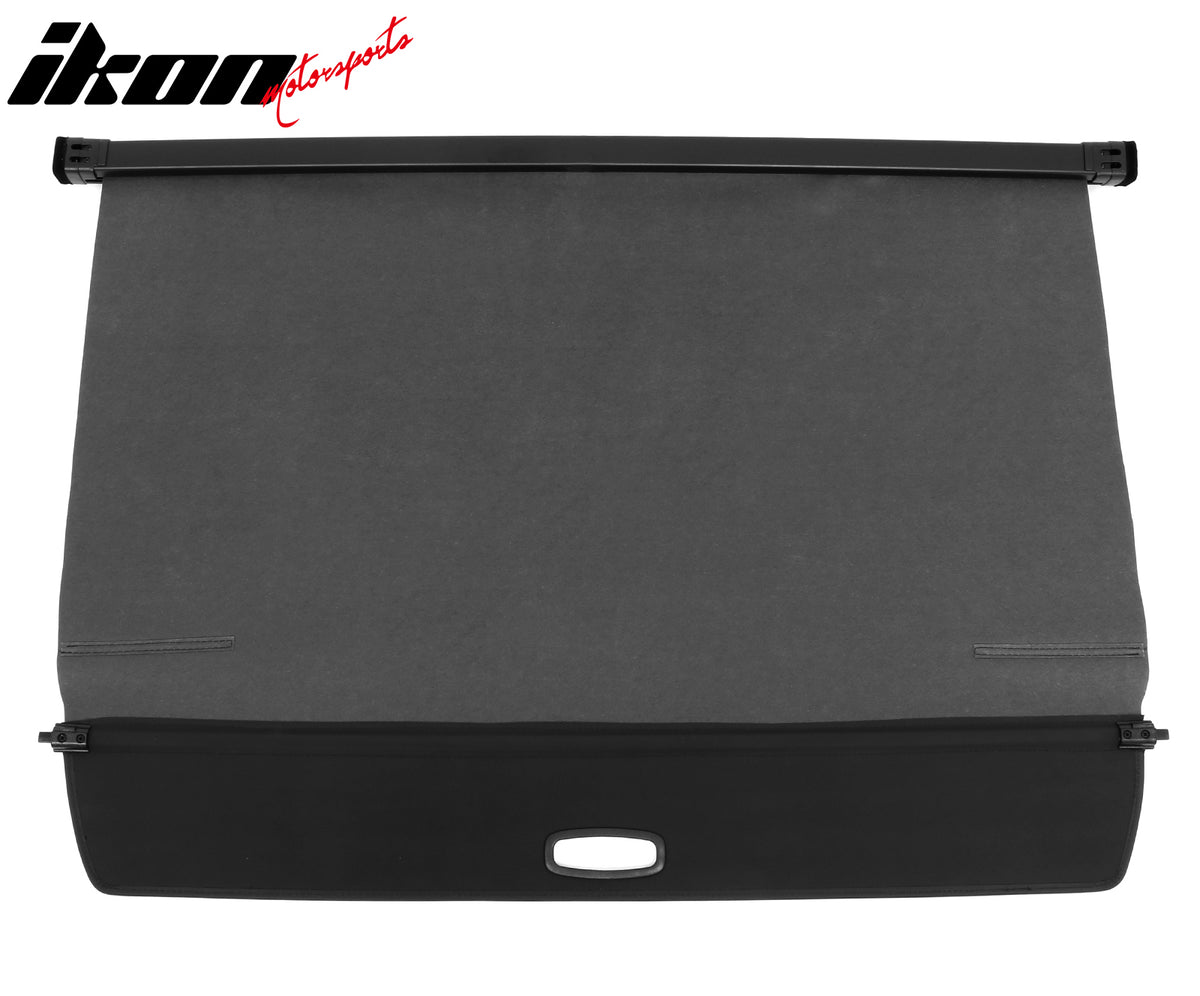 Fits 22-25 Rivian R1S Retractable Rear Trunk Cargo Luggage Cover Canvas Black