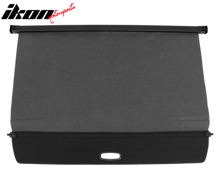Fits 22-25 Rivian R1S Retractable Rear Trunk Cargo Luggage Cover Canvas Black
