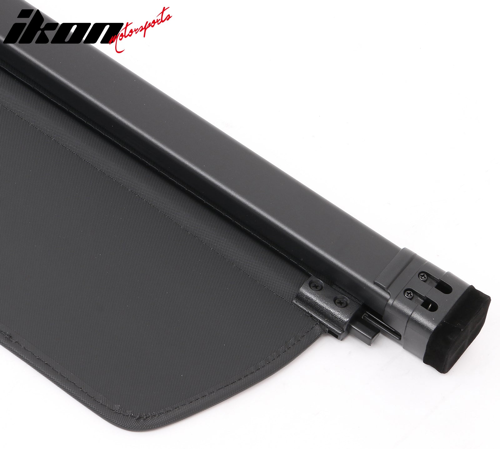 Fits 22-25 Rivian R1S Retractable Rear Trunk Cargo Luggage Cover Canvas Black