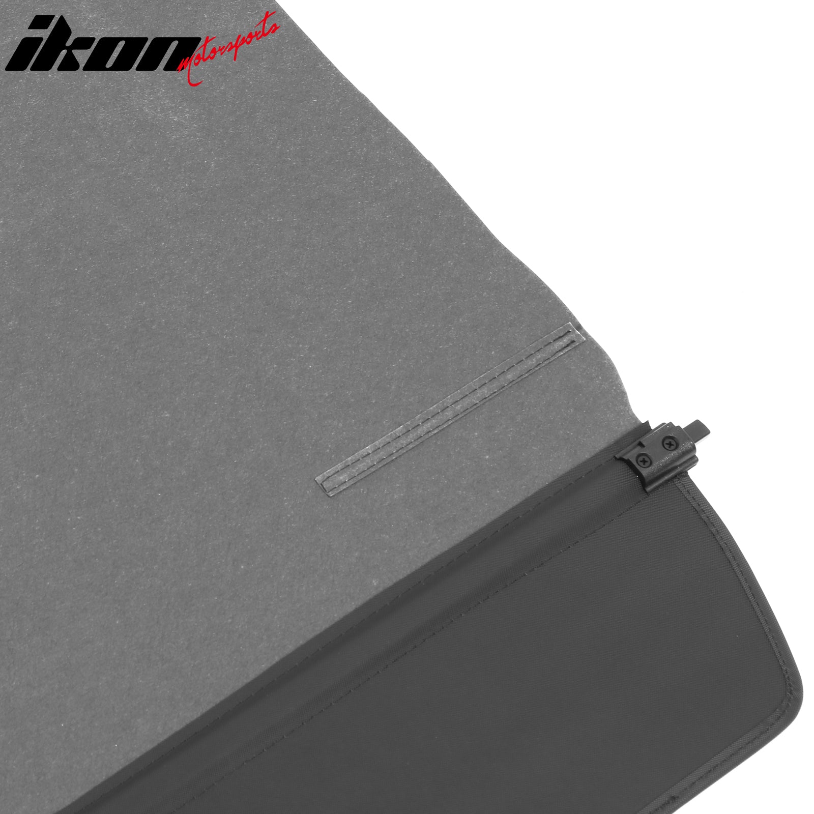 Fits 22-25 Rivian R1S Retractable Rear Trunk Cargo Luggage Cover Canvas Black