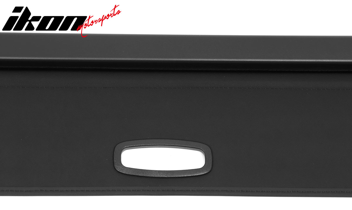 Fits 22-25 Rivian R1S Retractable Rear Trunk Cargo Luggage Cover Canvas Black