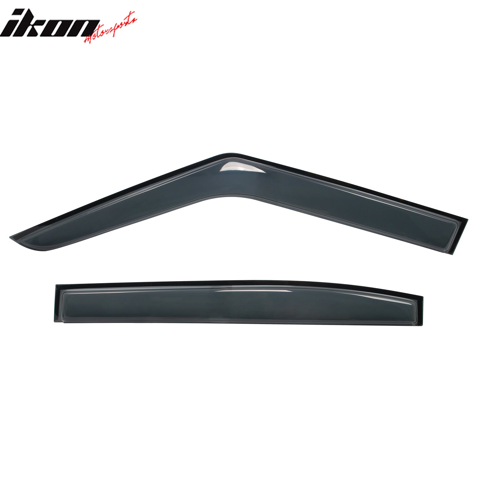 Fits 22-25 Rivian R1T Window Visors Vent Rain Wind Sun Guards Deflectors Tape-On