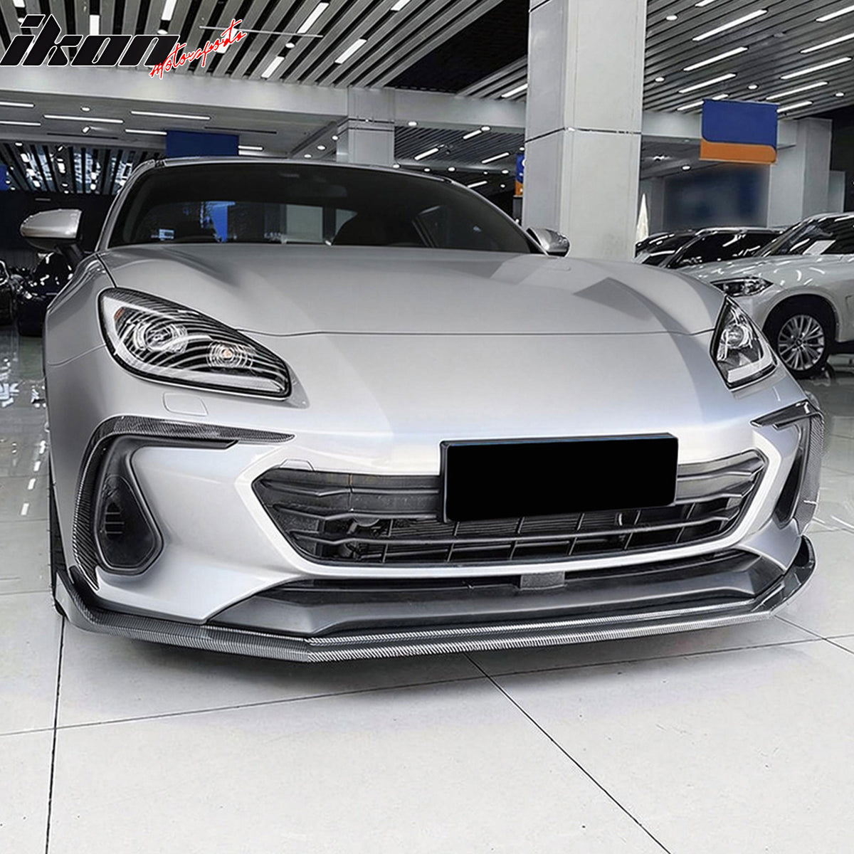 Fits 22-25 Subaru BRZ IKV2 Front Bumper Lip Chin Splitter Carbon Fiber Print PP