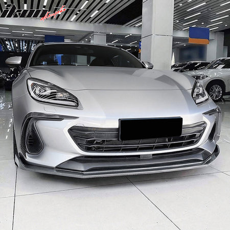 Fits 22-25 Subaru BRZ IKV2 Front Bumper Lip Chin Splitter Carbon Fiber Print PP