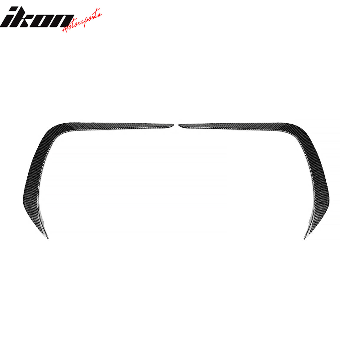 Fits 22-25 Subaru BRZ IKON Front Bumper Side Splitter Canards Carbon Fiber Print