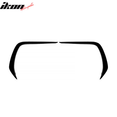 Fits 22-25 Subaru BRZ IKON Front Bumper Side Splitter Canards ABS Gloss Black