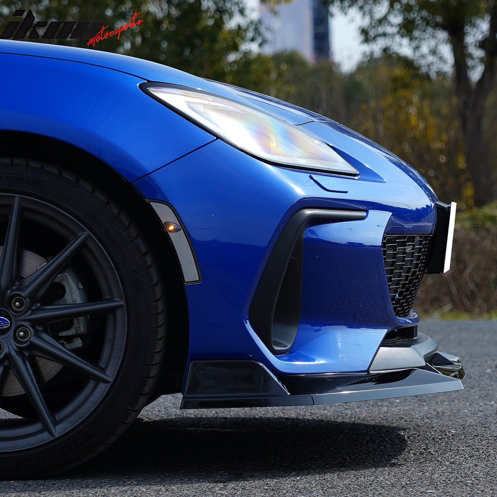 Fits 22-25 Subaru BRZ ZD8 JDM 2 Style Gloss Black Front Bumper Lip Spoiler 3PCS