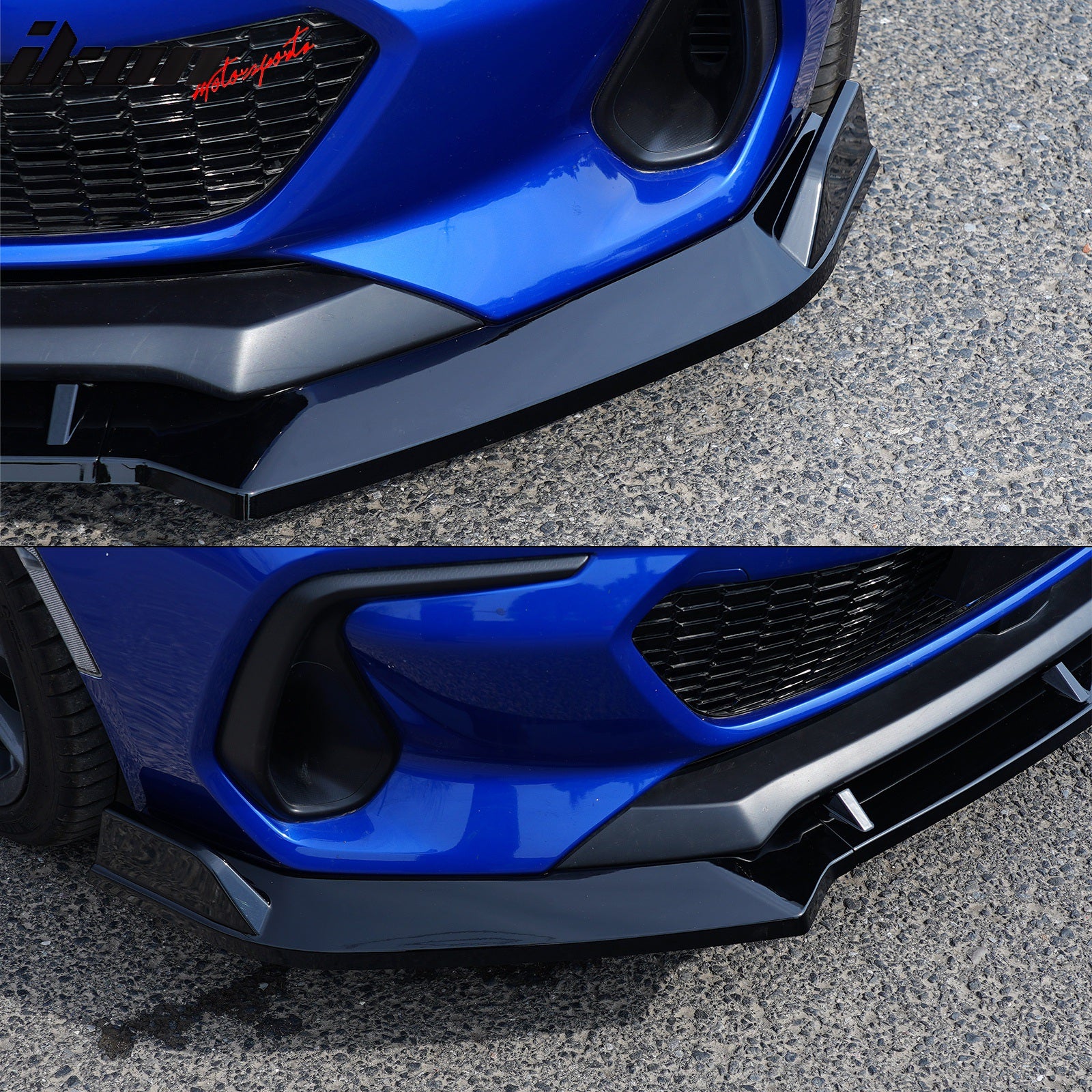 Fits 22-25 Subaru BRZ ZD8 JDM 2 Style Gloss Black Front Bumper Lip Spoiler 3PCS