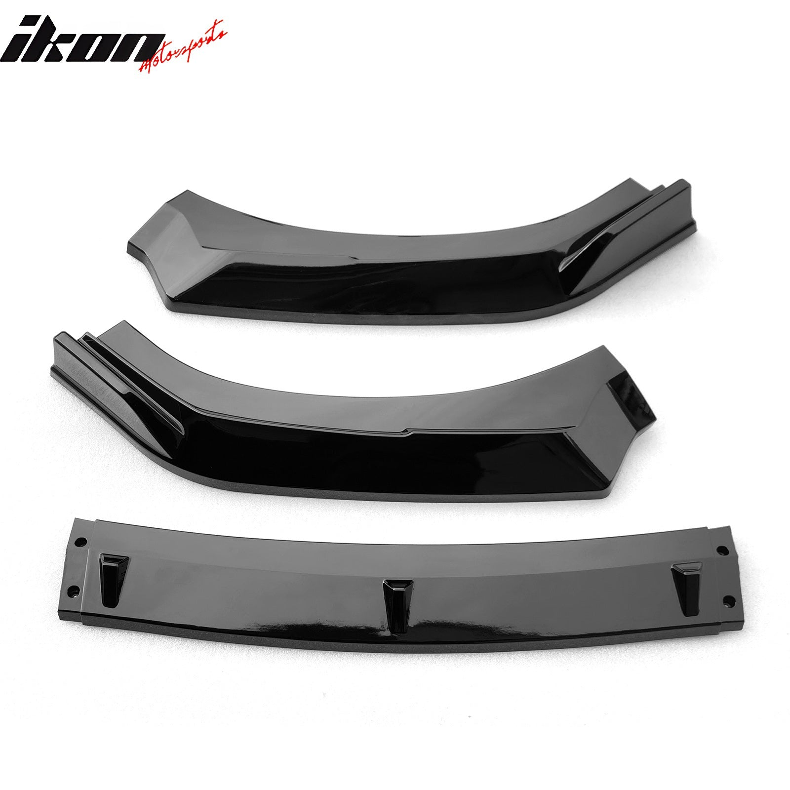 Fits 22-25 Subaru BRZ ZD8 JDM 2 Style Gloss Black Front Bumper Lip Spoiler 3PCS