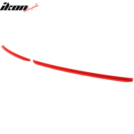 Fits 22-25 Subaru BRZ STI Style Red Front Bumper Lip Splitter Protector EPDM 2PC