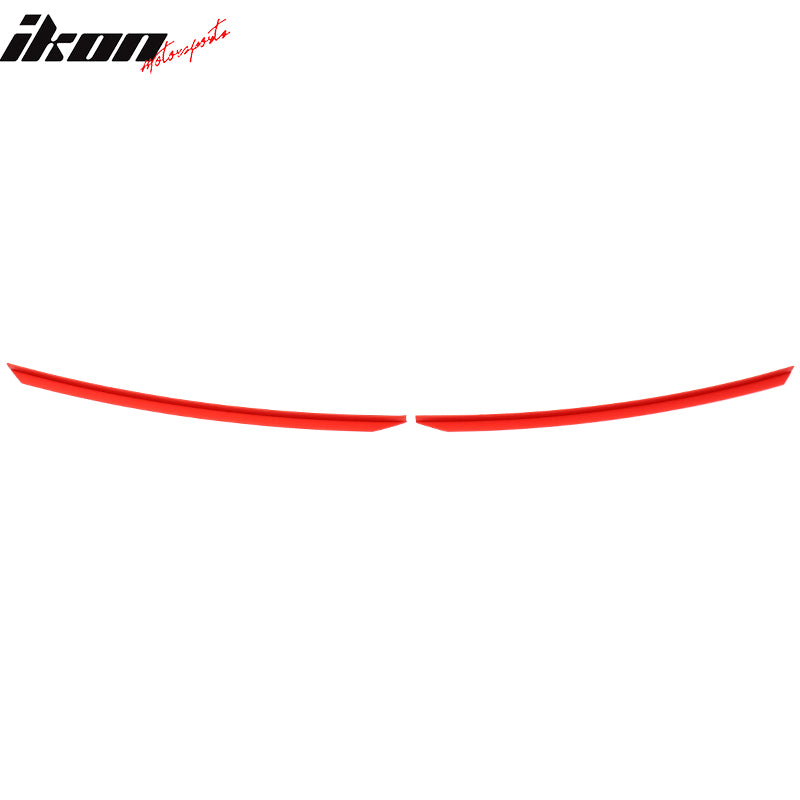 Fits 22-25 Subaru BRZ STI Style Red Front Bumper Lip Splitter Protector EPDM 2PC