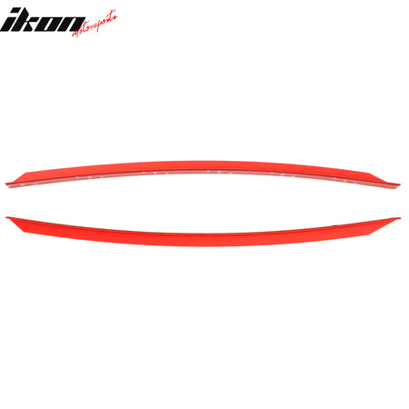 Fits 22-25 Subaru BRZ STI Style Red Front Bumper Lip Splitter Protector EPDM 2PC