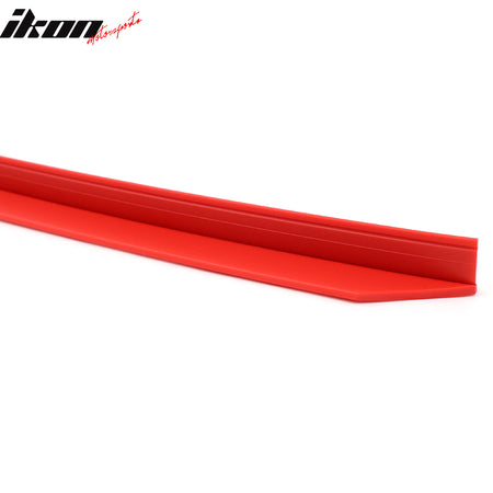 Fits 22-25 Subaru BRZ STI Style Red Front Bumper Lip Splitter Protector EPDM 2PC