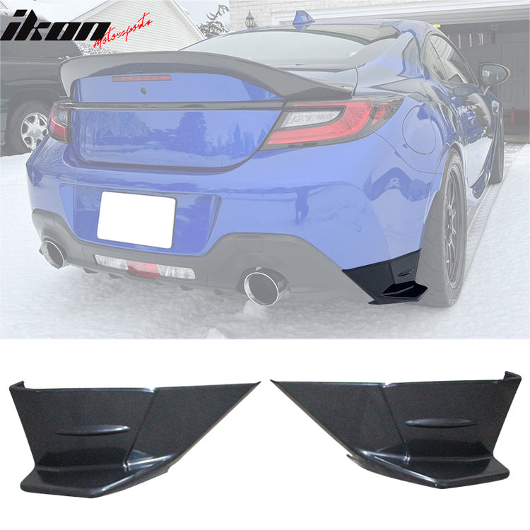 IKON MOTORSPORTS Rear Aprons, Compatible with 2022-2025 Subaru BRZ ...