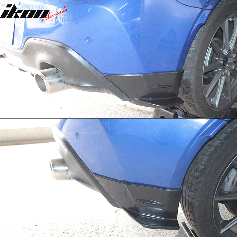 Fits 22-26 Toyota GR86/Subaru BRZ STI Style Rear Bumper Side Apron Splitters PP