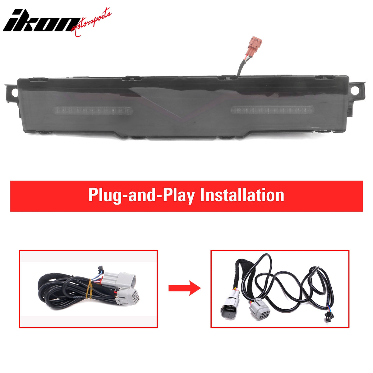 Fits 22-25 Subaru BRZ LED Rear Bumper Reverse Brake Light Assembly Smoked Len