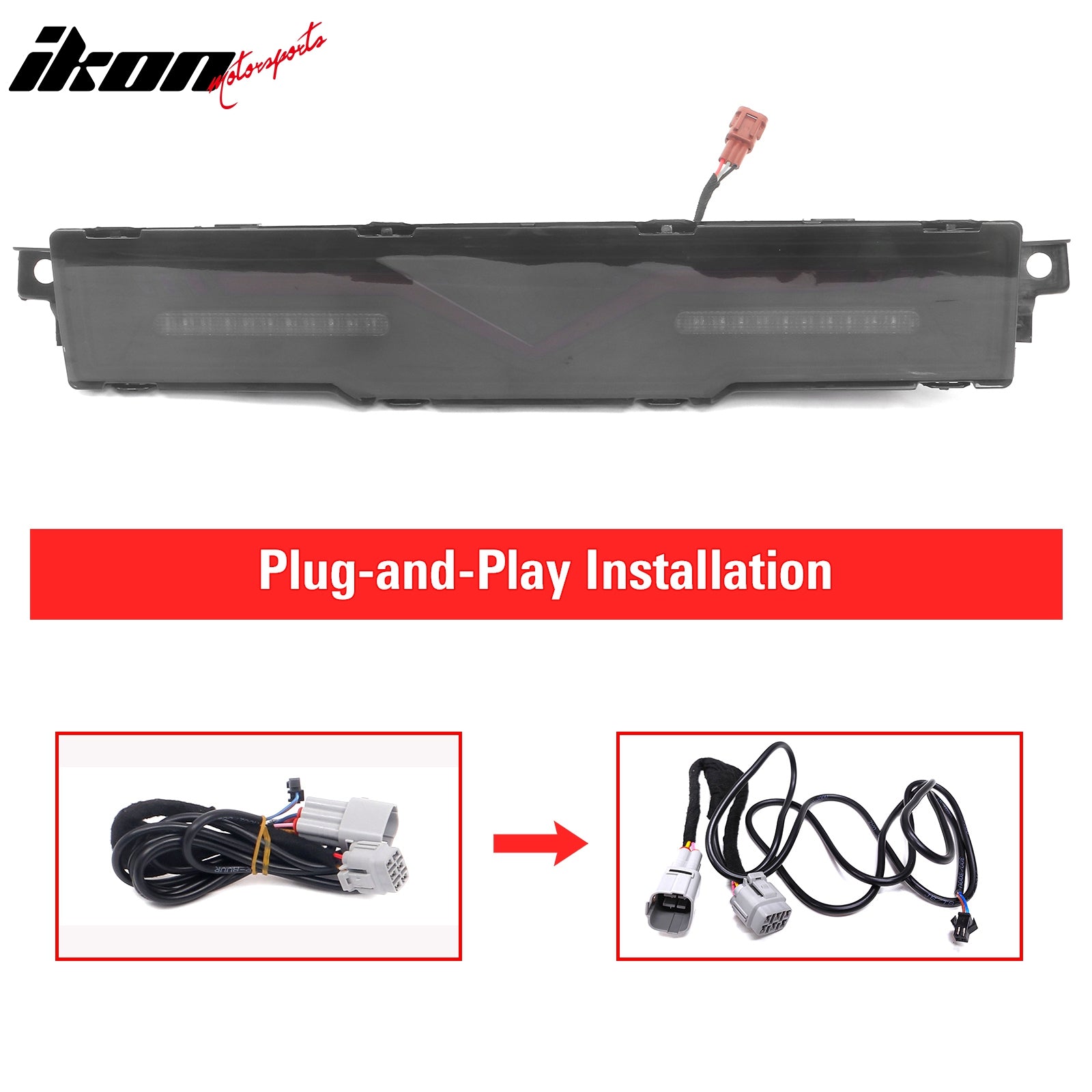 Fits 22-25 Subaru BRZ LED Rear Bumper Reverse Brake Light Assembly Smoked Len