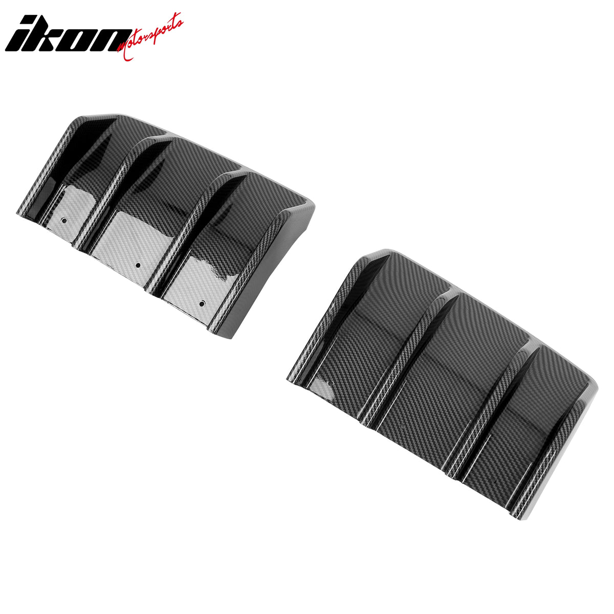 Fits 22-26 Toyota GR86/Subaru BRZ JDM Style Carbon Fiber Print 2PC Rear Diffuser