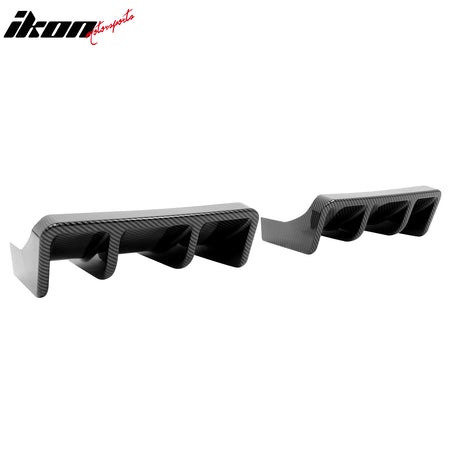 Fits 22-26 Toyota GR86/Subaru BRZ JDM Style Carbon Fiber Print 2PC Rear Diffuser
