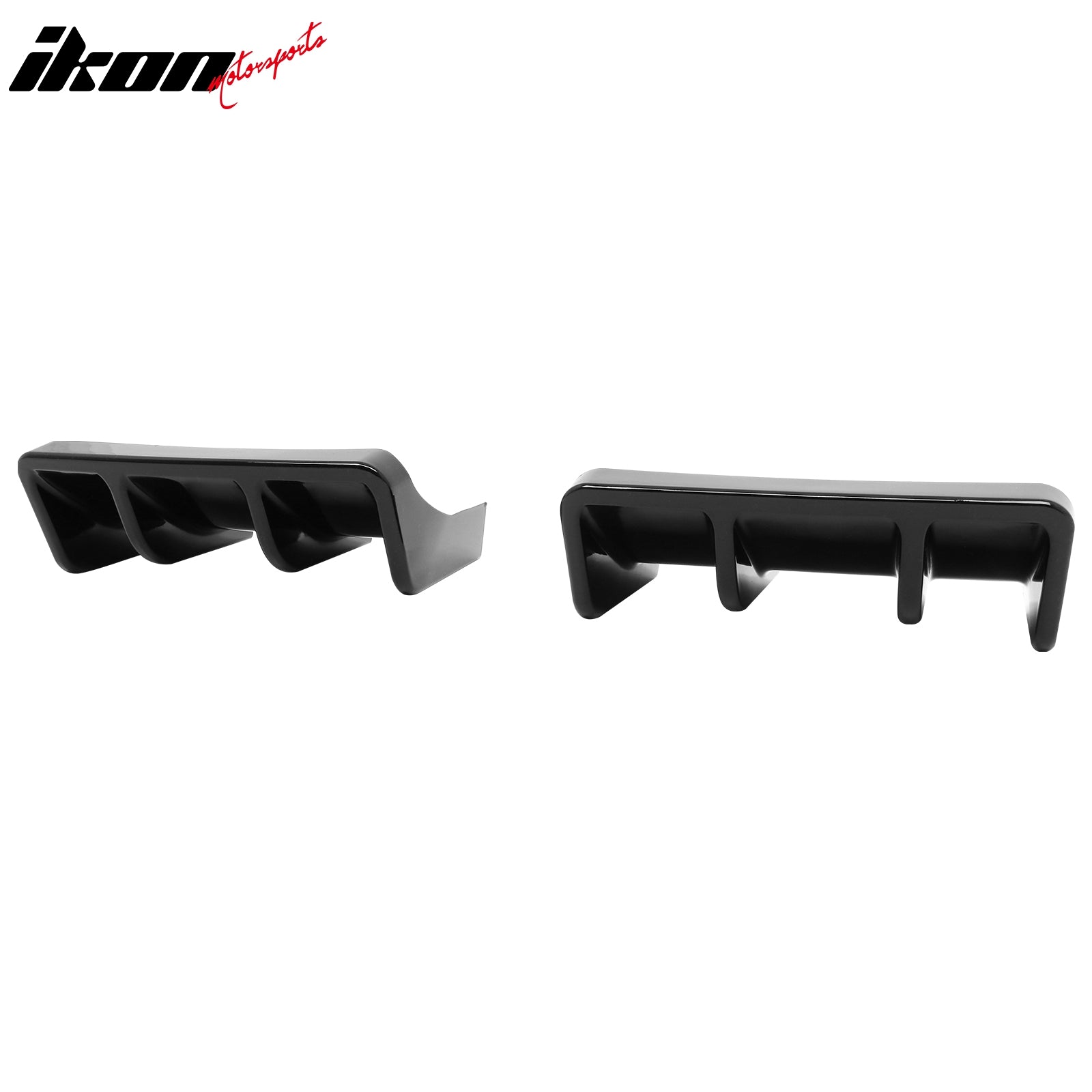 Fits 22-26 Toyota GR86/Subaru BRZ JDM Style Gloss Black PP 2PC Rear Diffuser Fin