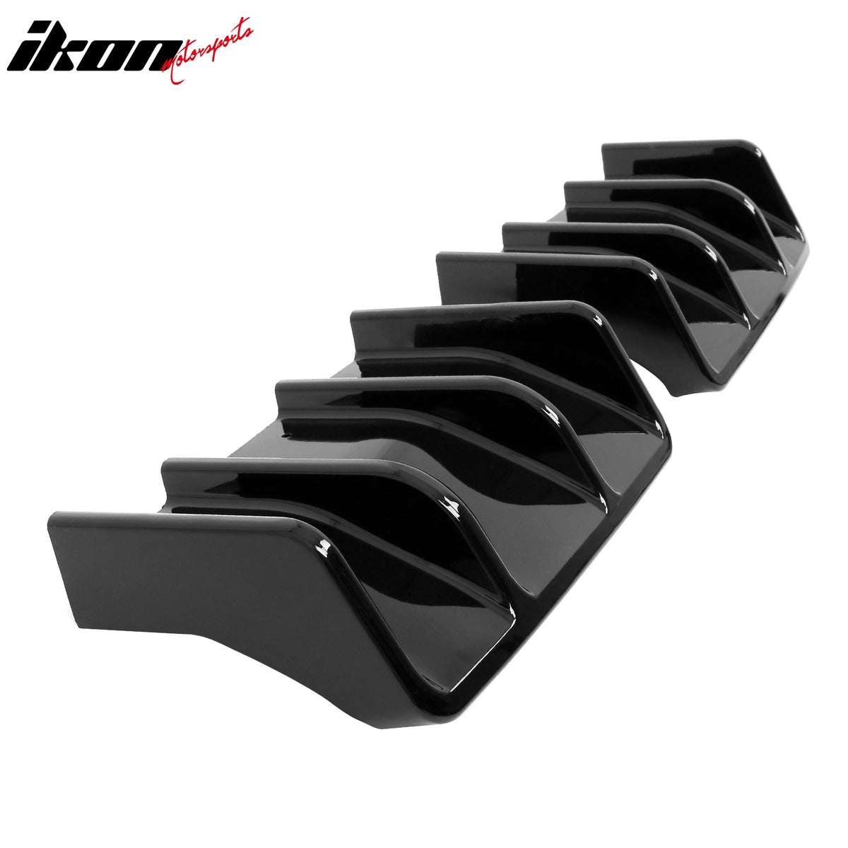 Fits 22-26 Toyota GR86/Subaru BRZ JDM Style Gloss Black PP 2PC Rear Diffuser Fin