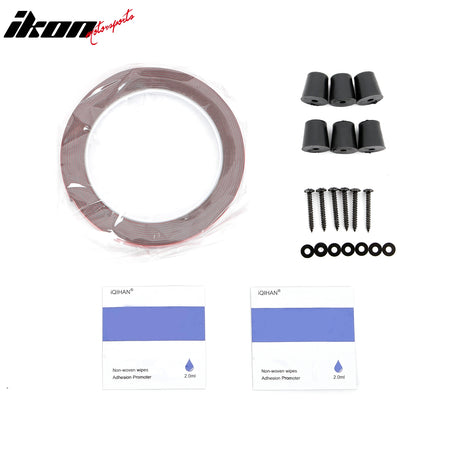 Fits 22-26 Toyota GR86/Subaru BRZ JDM Style Gloss Black PP 2PC Rear Diffuser Fin