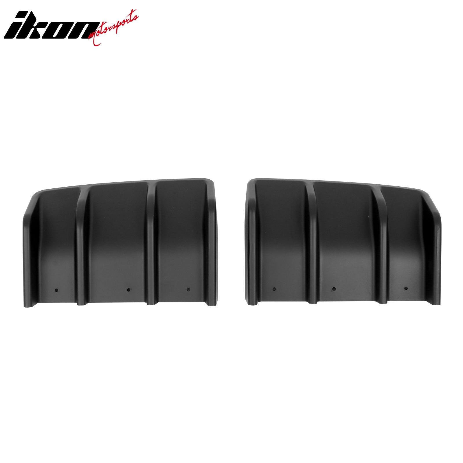 Fits 22-26 Toyota GR86/Subaru BRZ JDM Style Matte Black PP 2PC Rear Diffuser Fin