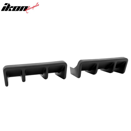 Fits 22-26 Toyota GR86/Subaru BRZ JDM Style Matte Black PP 2PC Rear Diffuser Fin