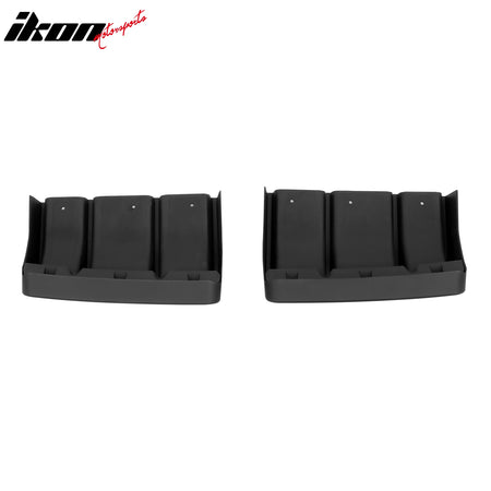 Fits 22-26 Toyota GR86/Subaru BRZ JDM Style Matte Black PP 2PC Rear Diffuser Fin