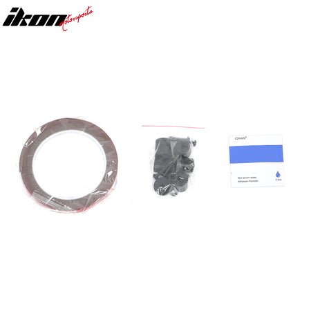 Fits 22-26 Toyota GR86/Subaru BRZ JDM Style Matte Black PP 2PC Rear Diffuser Fin