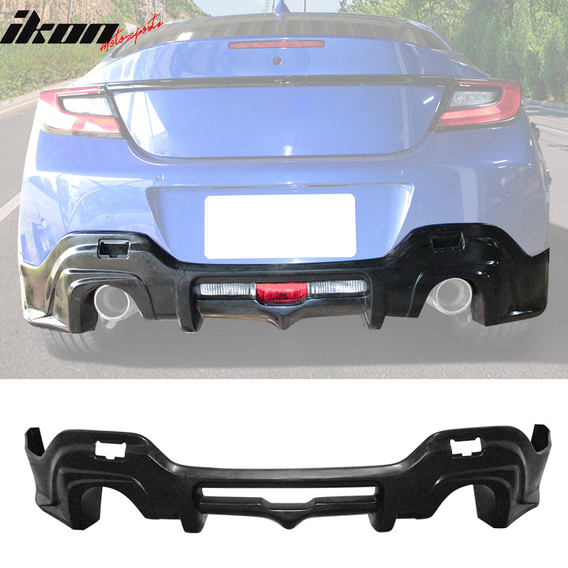 IKON MOTORSPORTS, Rear Diffuser Compatible With 2022-2025 Subaru BRZ ...