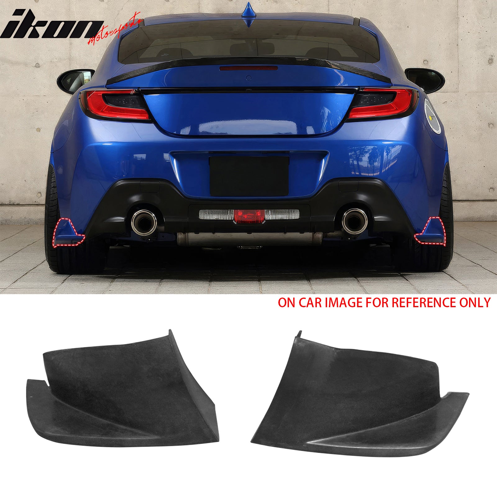 Fits 22-26 Toyota GR86/Subaru BRZ Rear Bumper Aprons CS Style