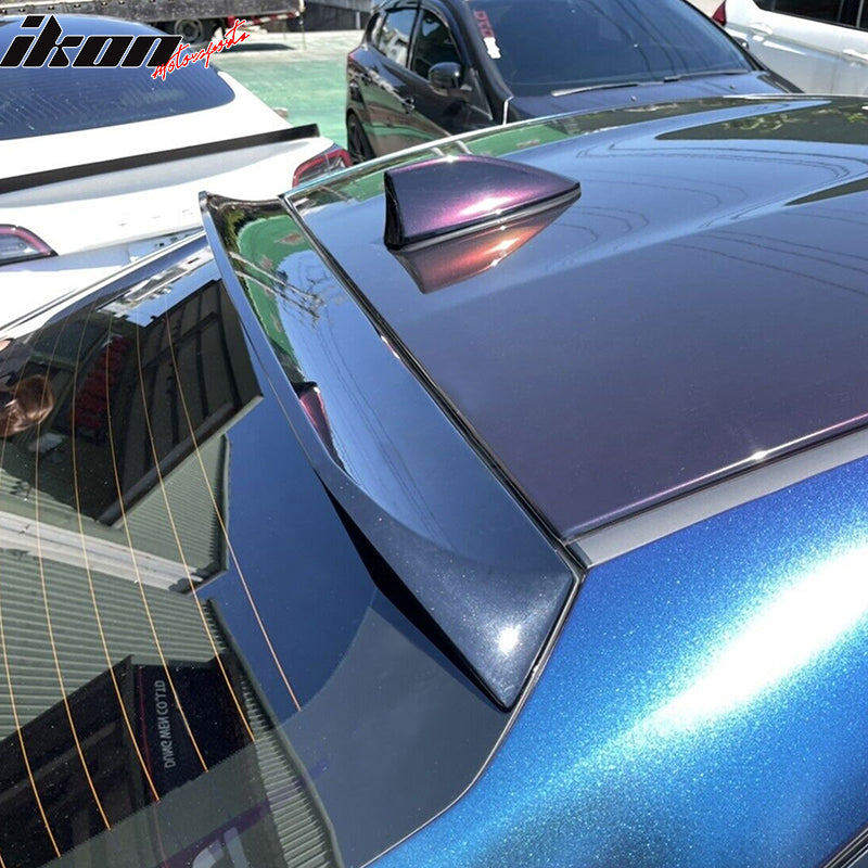Fits 22-26 Toyota GR86/Subaru BRZ IKON Style Gloss Black Rear Roof Spoiler ABS
