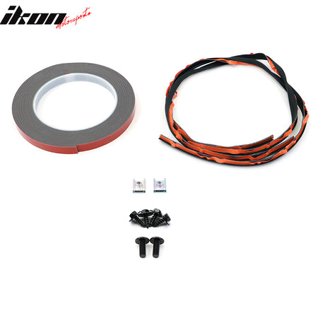 Fits 22-26 Toyota GR86/Subaru BRZ STI Rear Side Skirts Strakes Splash Corner ABS