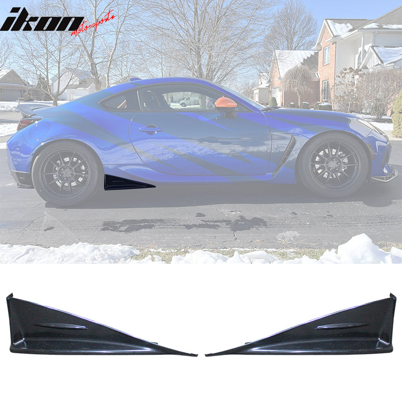 2022-2026 Subaru BRZ Toyota GR86 STI Style Side Skirt Strakes PP 2PCS