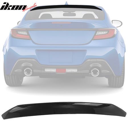 Fits 22-26 Toyota GR86/Subaru BRZ #D4S Black IKON Roof TRD Trunk Spoiler ABS