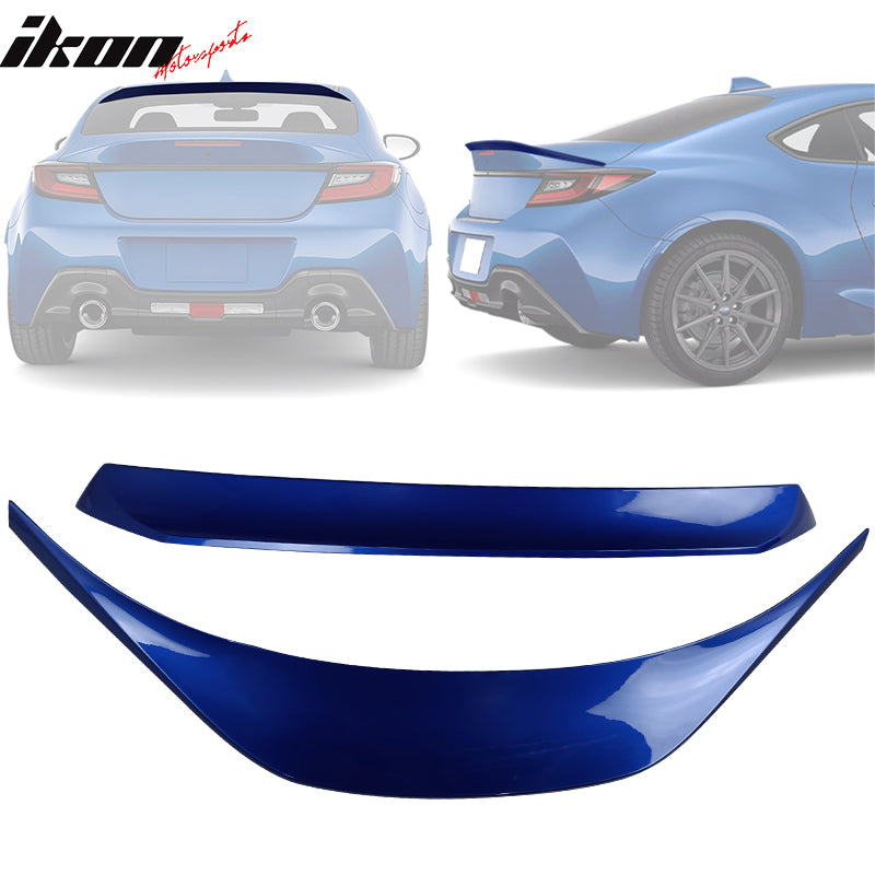 2022-2026 Subaru BRZ GR86 #K7X Blue IKON Roof + TRD Trunk Spoiler ABS